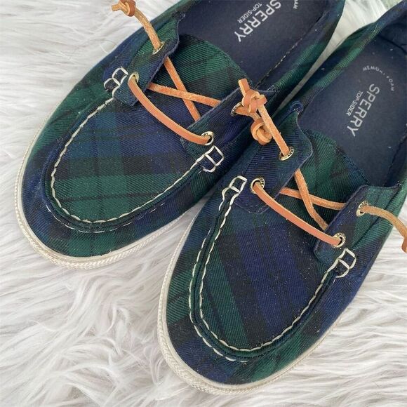 Sperry Women's Plaid Boat Shoes Multicolor Size 9 Casual Slip-On - Picture 2 of 8